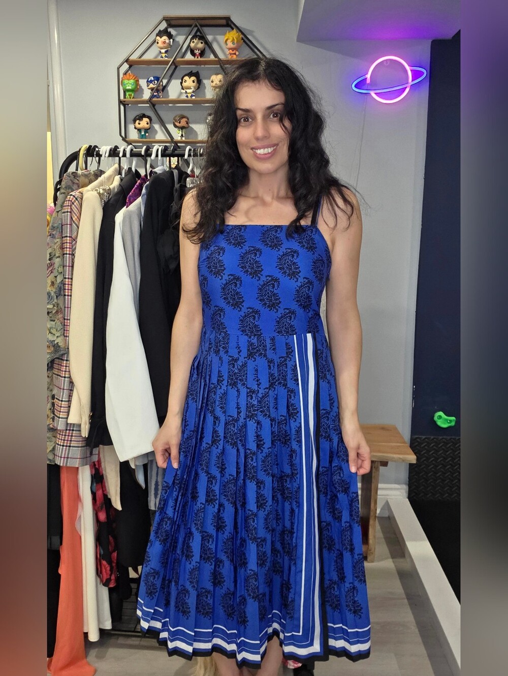 Banana Republic Royal Blue Midi Dress